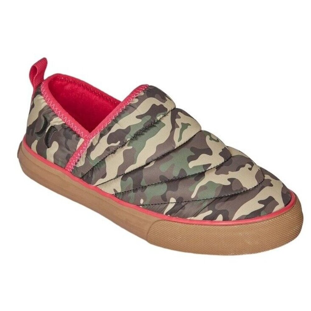 Hurley Puff Kayo Chukka Shoes Camo‎ Womens 8.5 Slip On Puffchuck NWT Green Pink